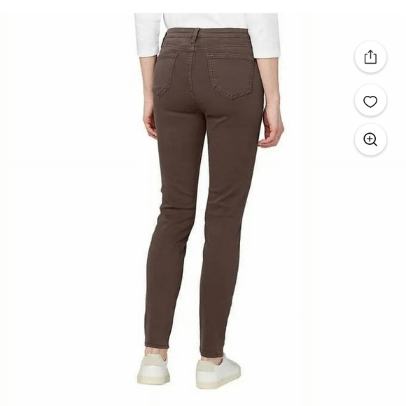 Buffalo Ladies' Size 18, Tencel Blend High Rise Soft Stretch Skinny Pant, Brown - Picture 2 of 5